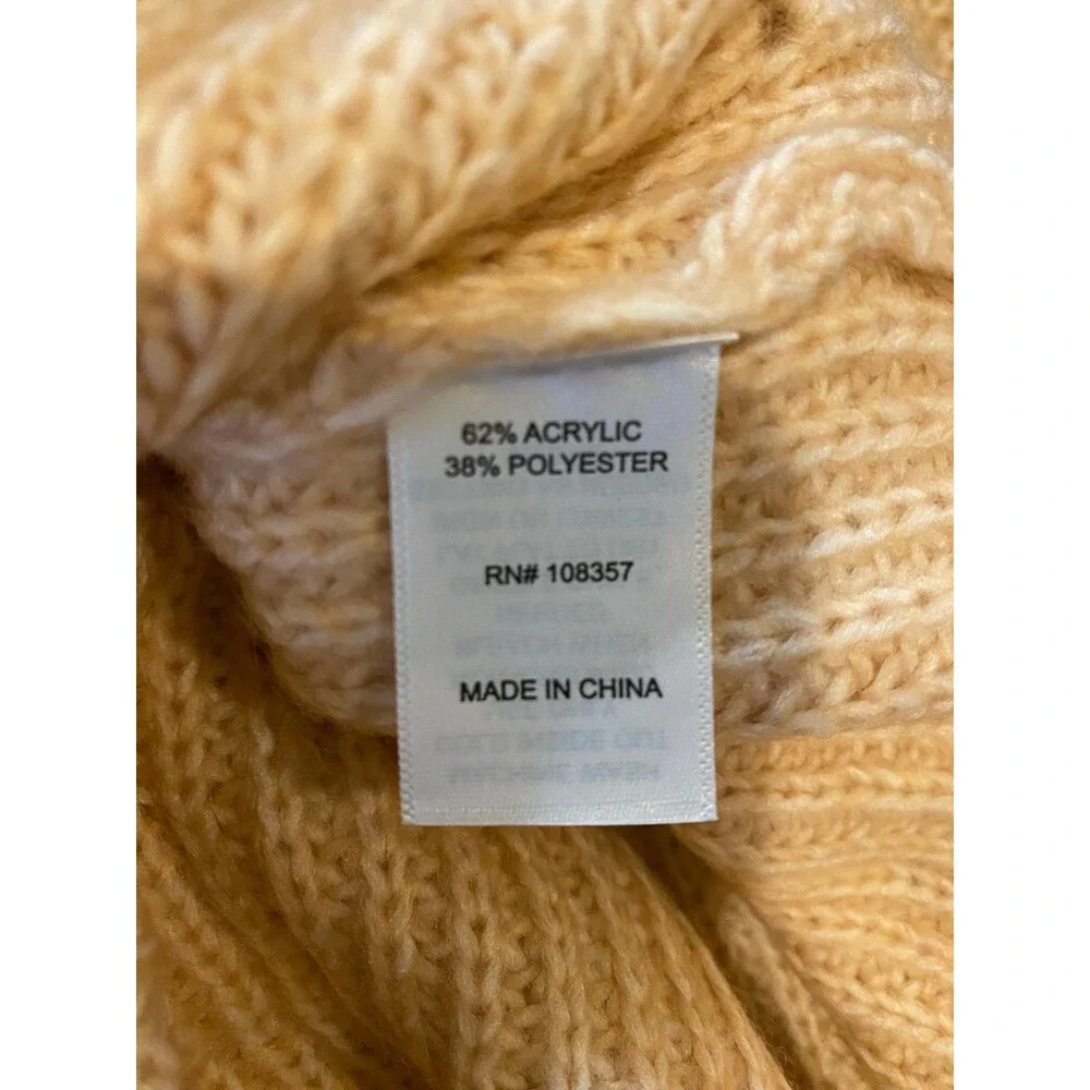 Women's XXL Sweater Worthington Peach Pull-over Long Sleeve Crewneck
